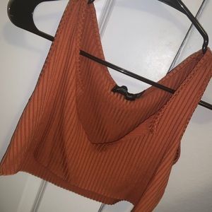 Orange/Brown Crop Top